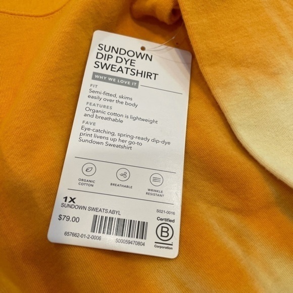 NWT Athleta Plus Size Sweatshirt 1X - Picture 5 of 10